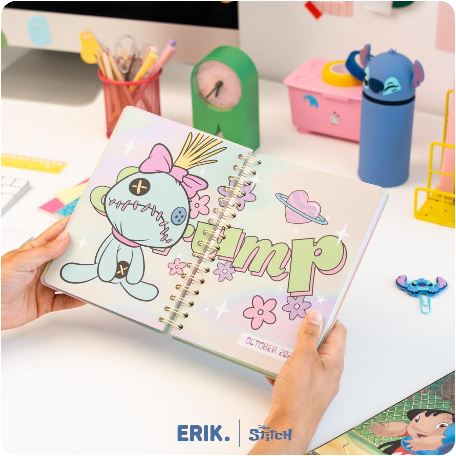 Detalle de Grupo Erik Agenda Stitch 2026/2027 Semana Vista: organización divertida para el nuevo curso