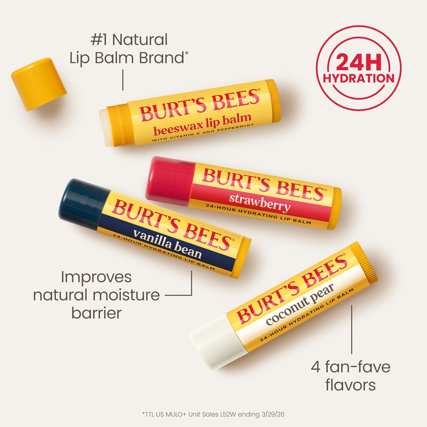 Thumbnail 4 de Burt's Bees Lip Balm 4-Pack 💄