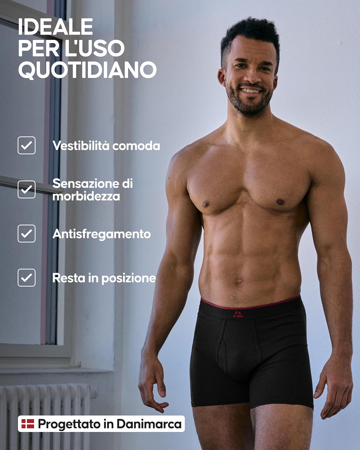 Detalle de DANISH ENDURANCE Boxer in bambù 6 paia