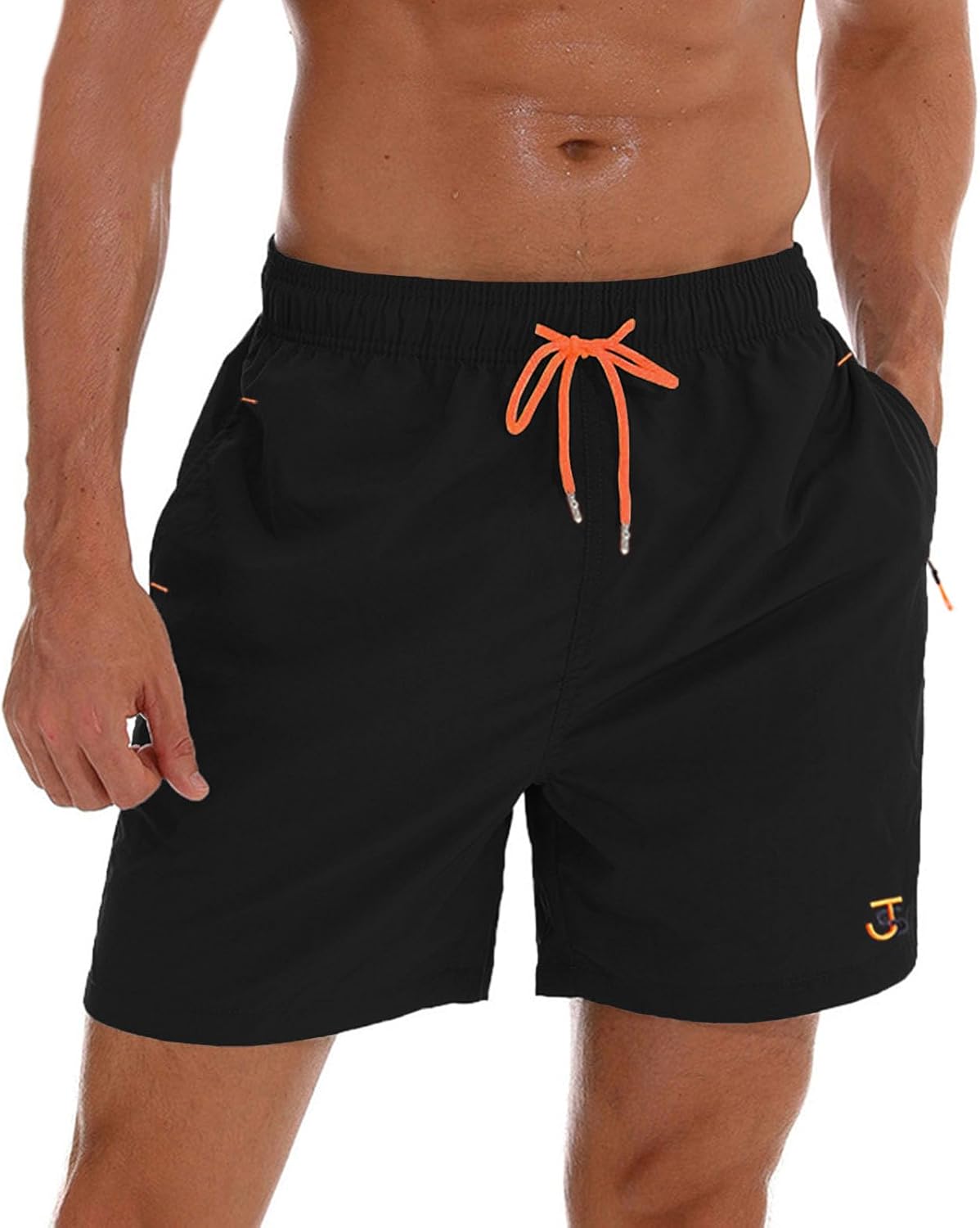 Thumbnail 6 de JustSun Men's Swim Shorts with Zip Pockets and Mesh Lining