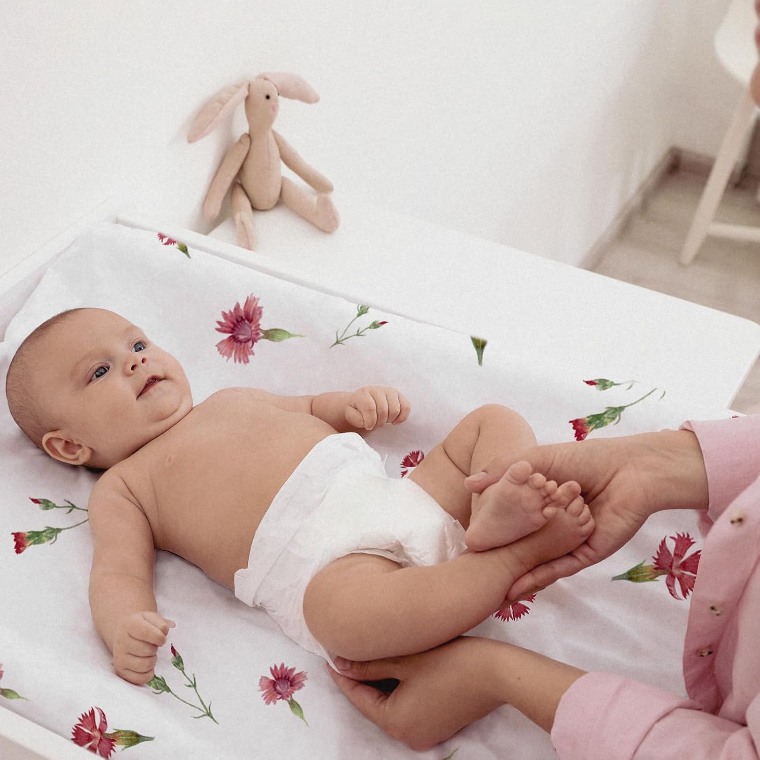Thumbnail 3 de GLLQUEN BABY Moses Basket Fitted Sheet 81x41cm