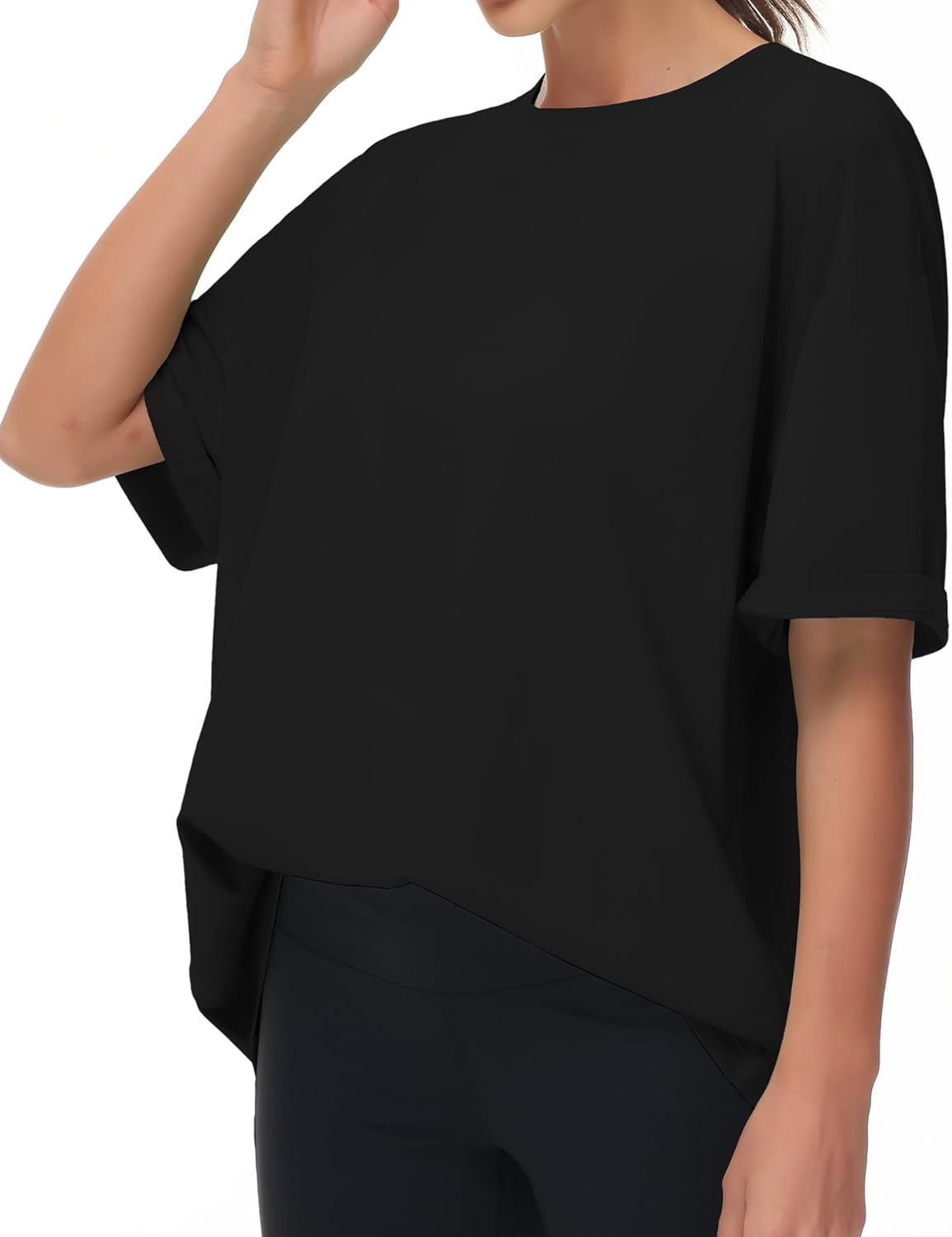 Thumbnail 1 de THE GYM PEOPLE T-Shirt Oversize da Donna con maniche corte e taglio comodo