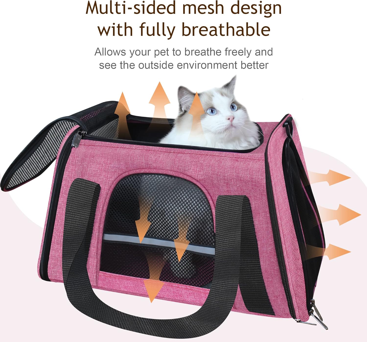 Detalle 2 de HiCaptain Transporttasche Katzen 46x29x30 cm