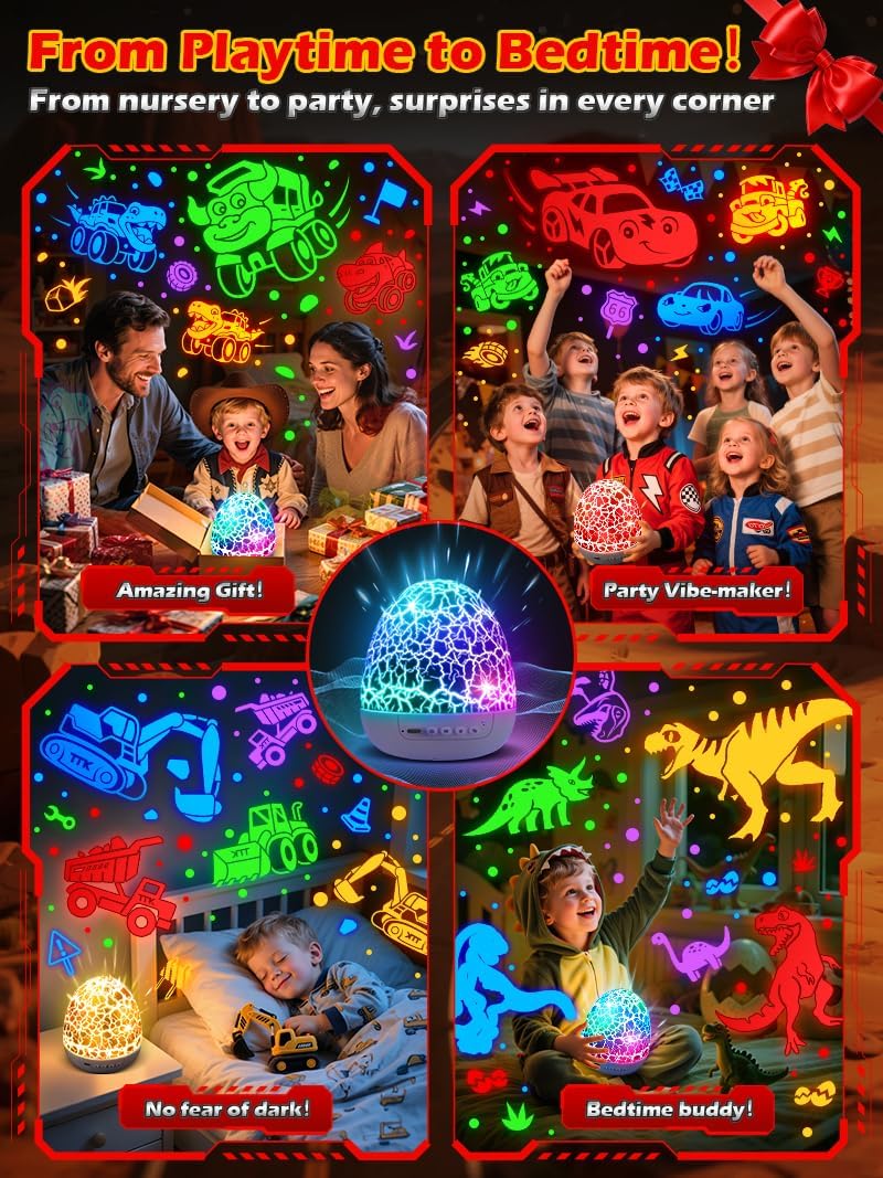 Thumbnail 6 de Beast Truck Dinosaur Egg Night Light 31 Colors