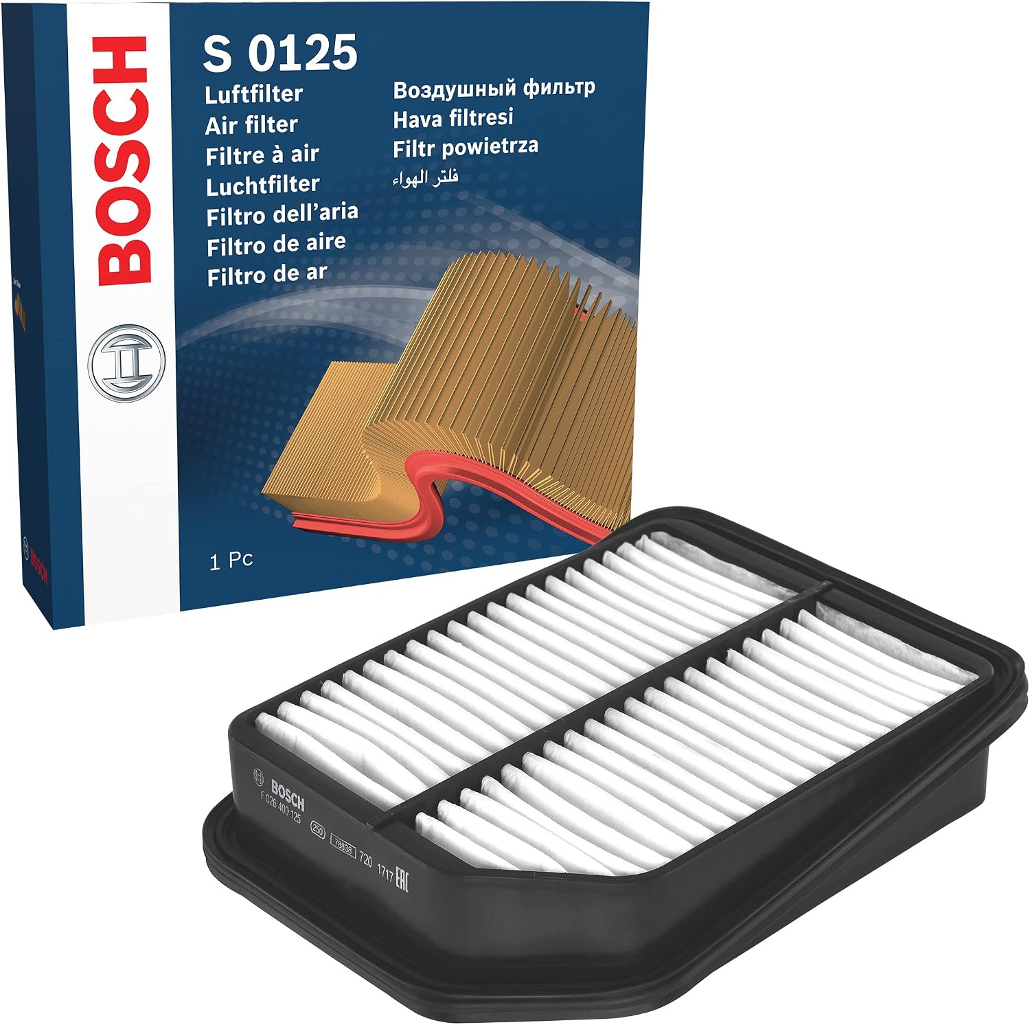Detalle de Bosch S0125 Filtre à air 1 unité