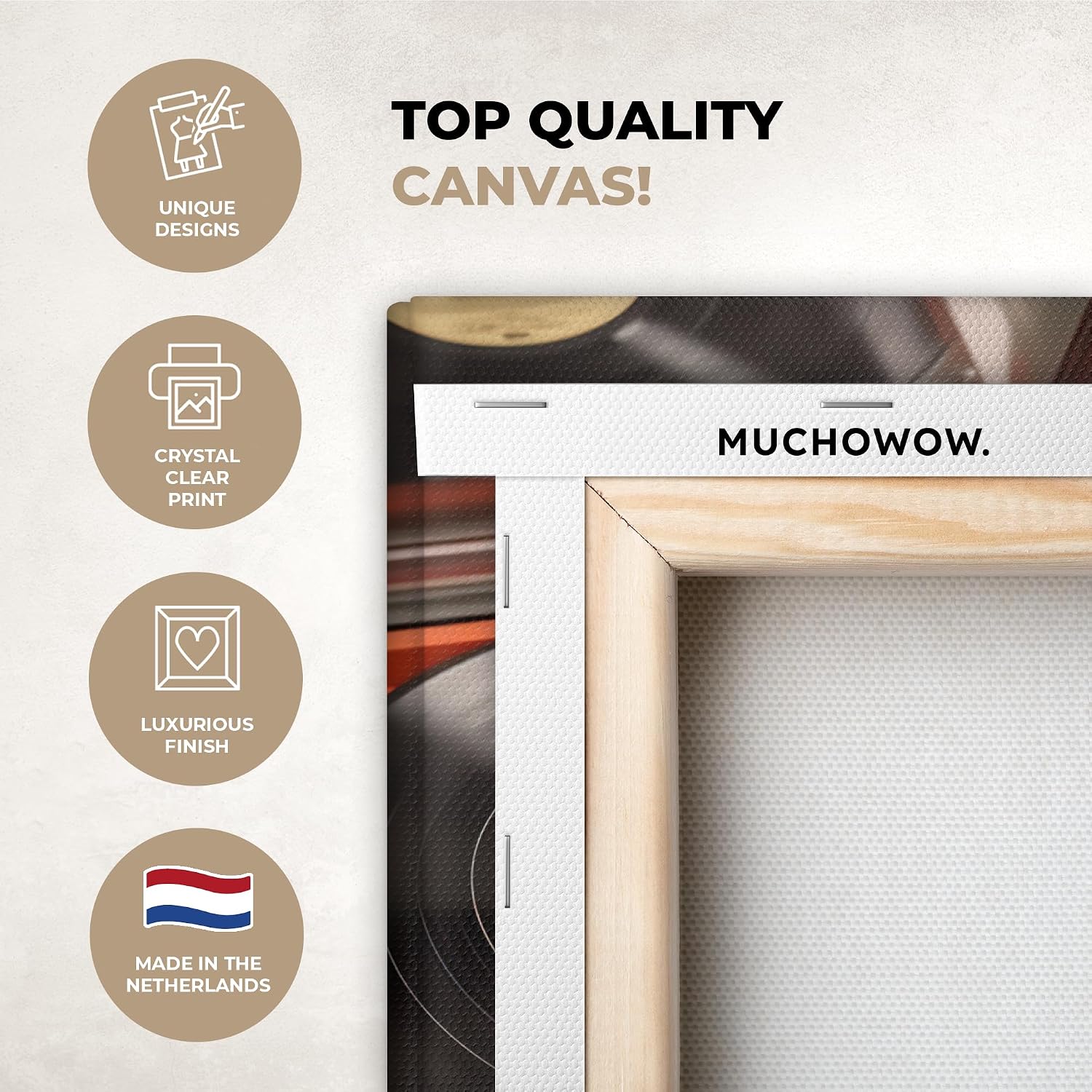 Thumbnail 1 de MuchoWow© Impressions sur Toile 20x30 cm – Tableau mural 100 % prêt à accrocher