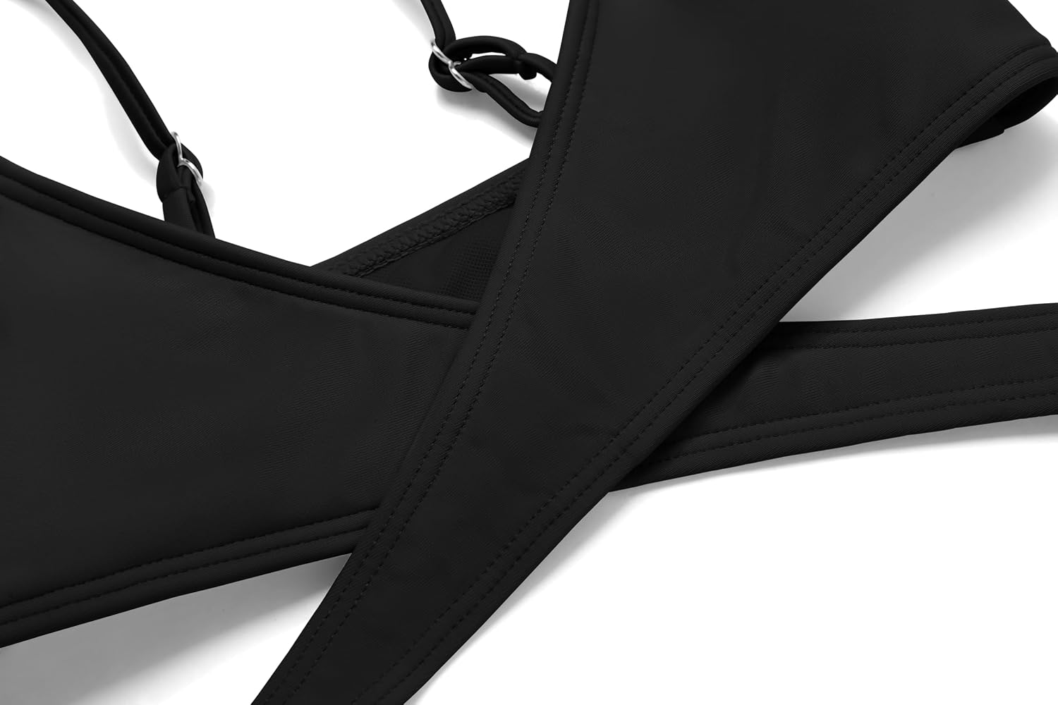 Detalle de Maillot de bain fille Arshiner 2 pièces (bustier croisé + slip) 6 à 14 ans