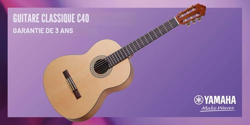 Thumbnail 8 de Yamaha C40 Guitare Classique – Guitare en Bois 4/4 (65 cm) 6 Cordes en Nylon, naturel