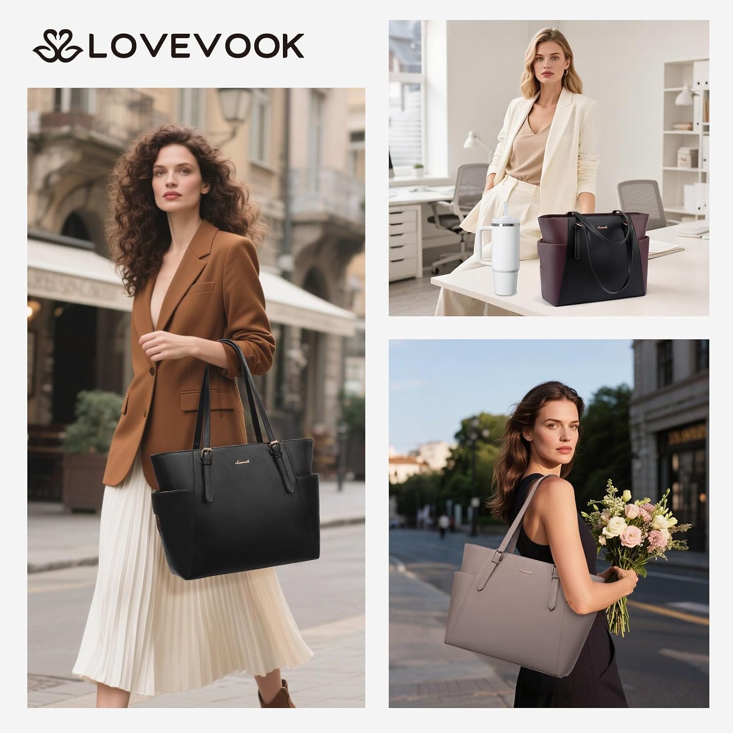 Detalle 2 de LOVEVOOK Laptoptasche 37 x 14,5 x 32,5 cm