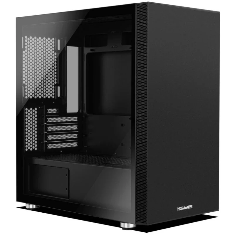 Detalle de Nox Hummer ONYX Mini: mini torre ATX/MATX con fuente 450W 80 Plus y capacidad para gráficas grandes