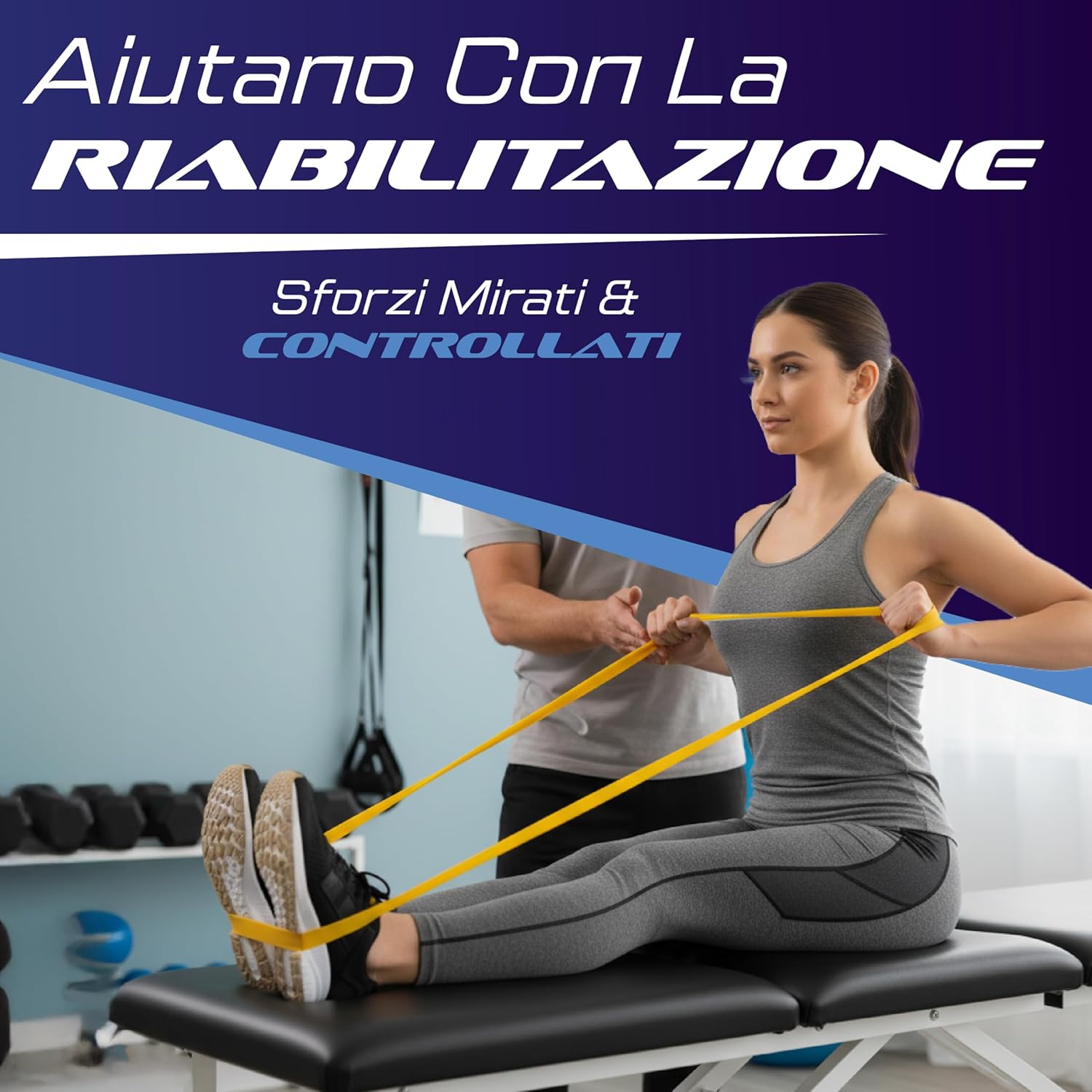 Thumbnail 4 de Elastici Fitness Set 4 Livelli di Resistenza – Bande Elastiche per Allenamento a Casa