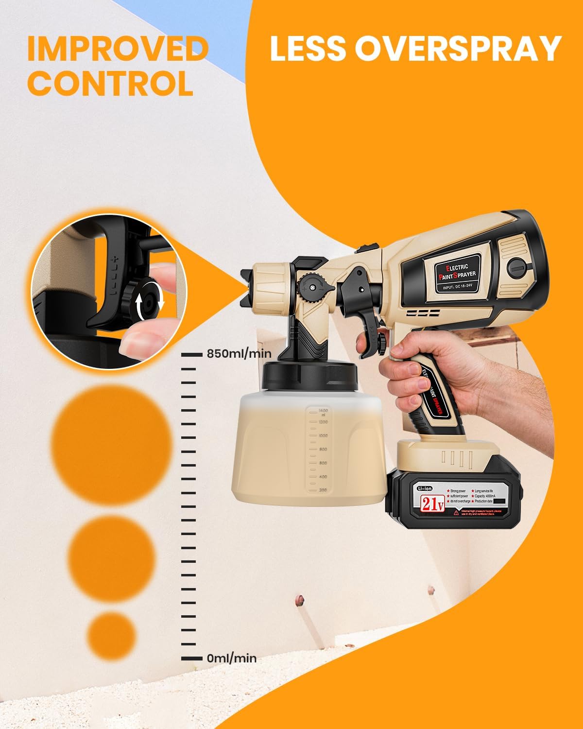 Thumbnail 5 de Cordless Paint Sprayer, 650W