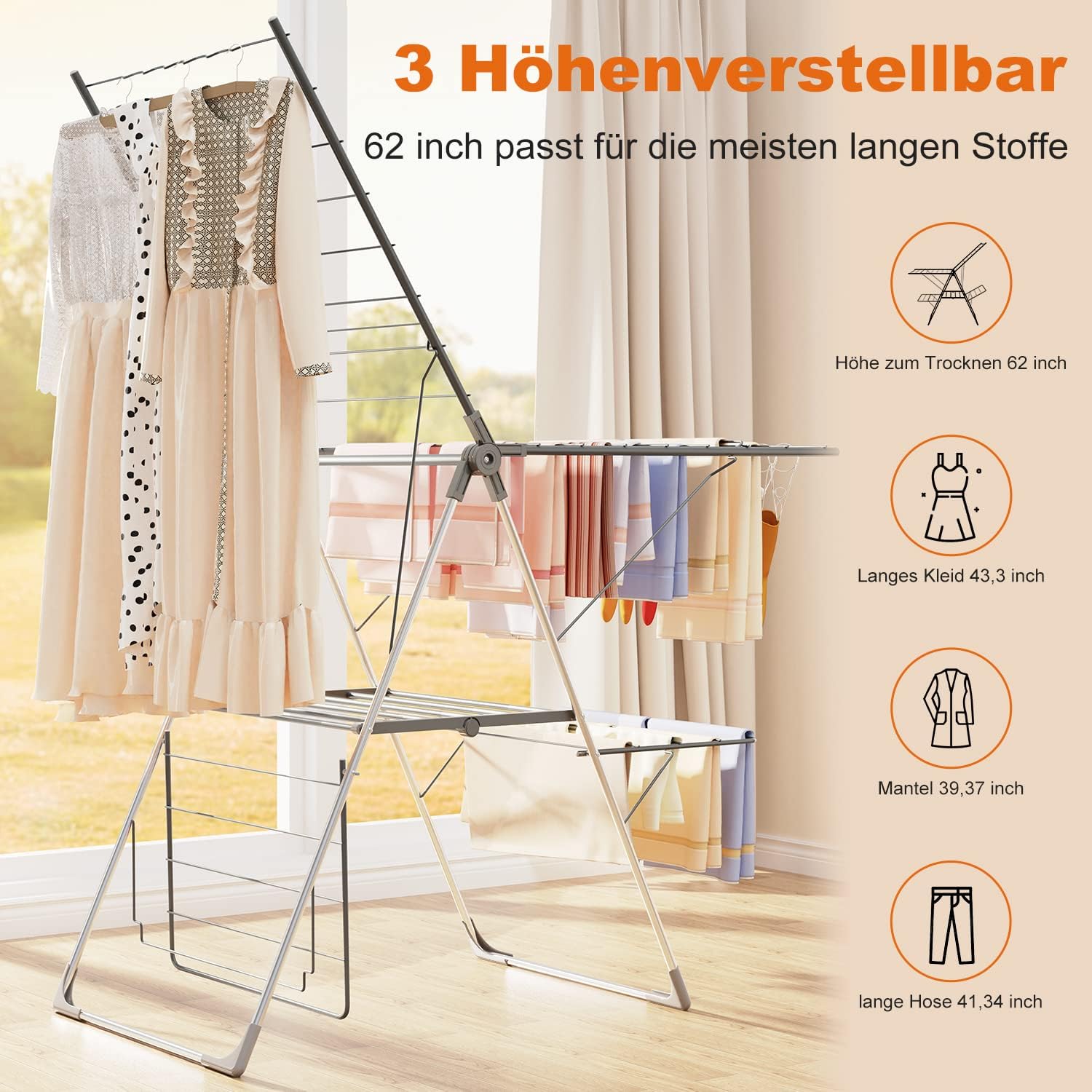 Thumbnail 3 de Innotic Tendedero Plegable Vertical 🧺 – Ideal para Espacios pequeños