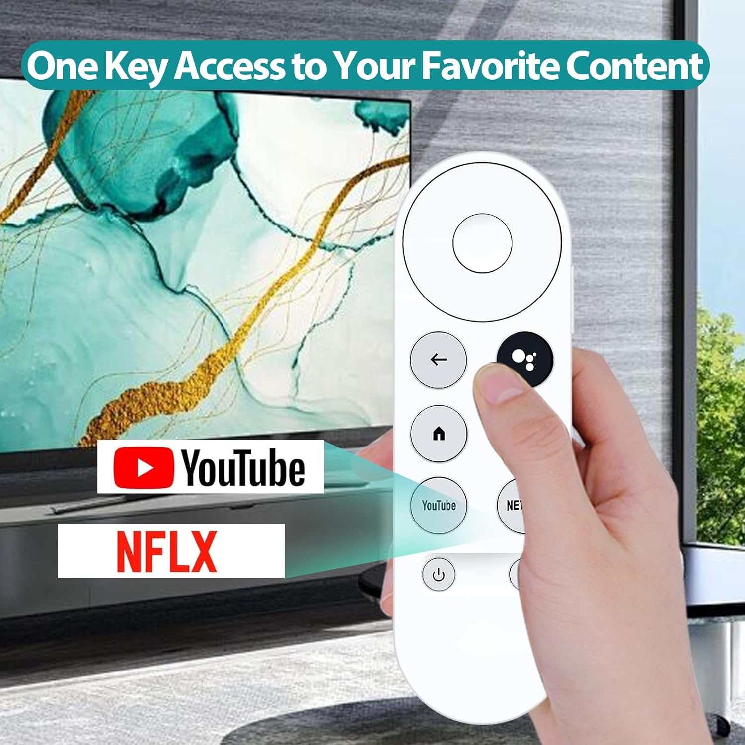 Thumbnail 3 de Replacement Voice Remote for Chromecast with Google TV / Google TV Streamer (Remote Control Only)