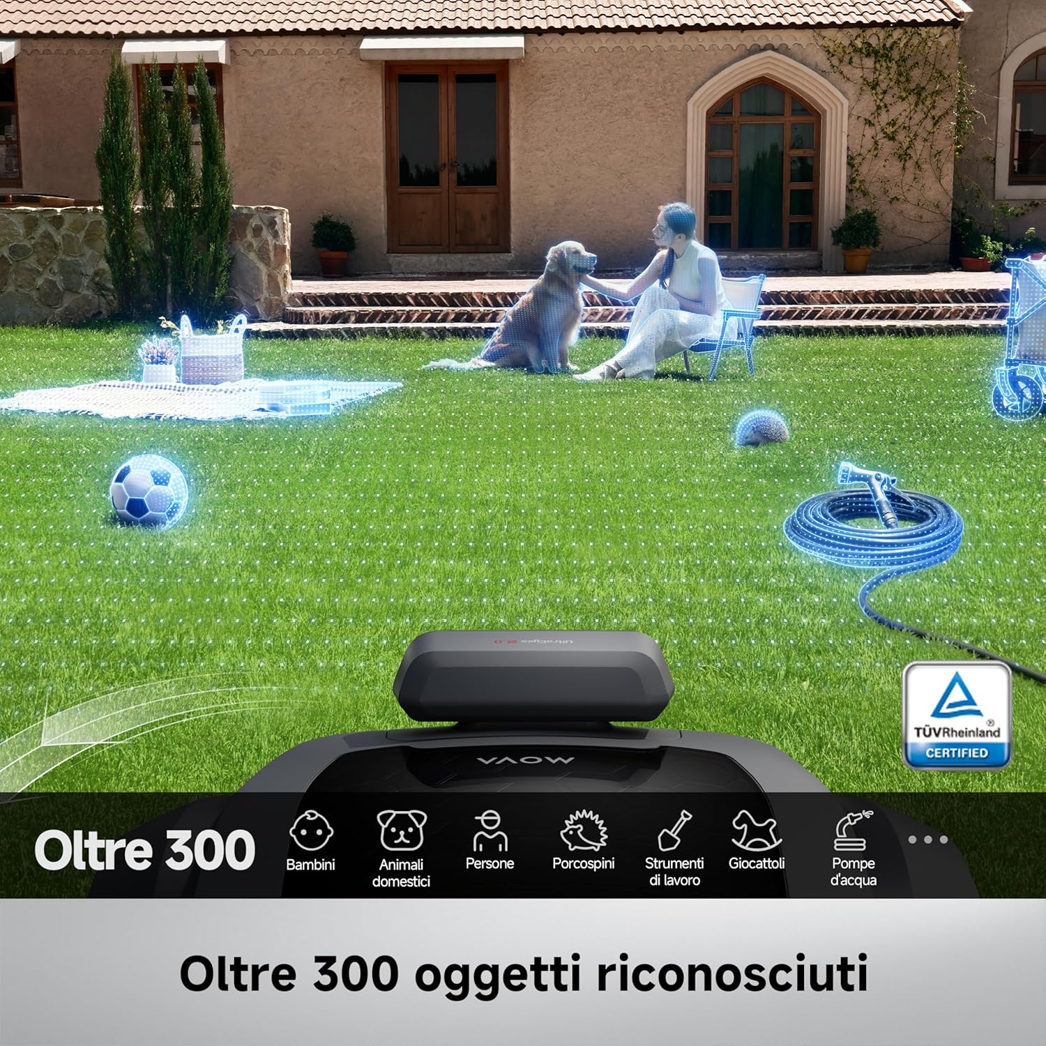 Thumbnail 6 de MOVA ViAX 500: Robot Tagliaerba con mappatura IA senza fili e gestione multi-zona per giardini fino a 500 m²