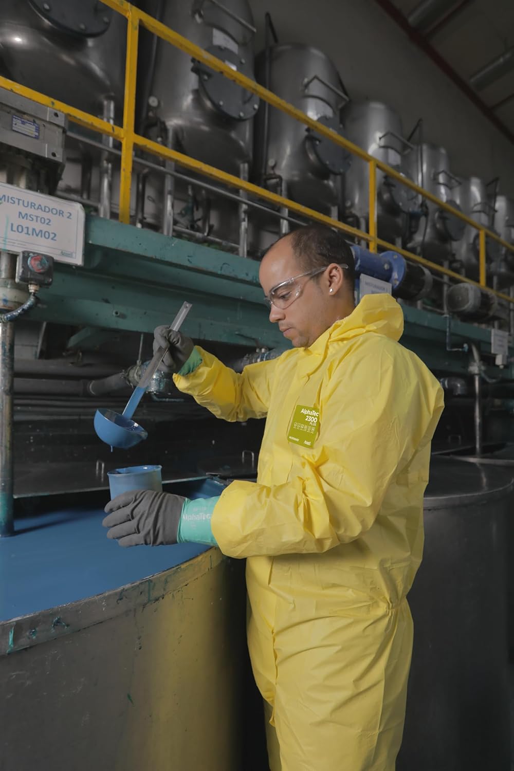 Thumbnail 6 de Ansell AlphaTec 2300 Modello 132 Tuta integrale protettiva gialla 🧤