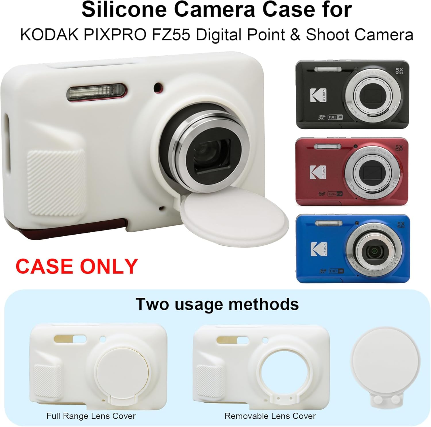 Thumbnail 2 de RAIALL Silicone Protective Case for Kodak PIXPRO FZ55