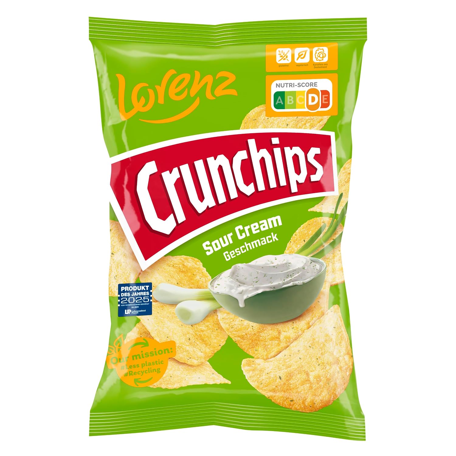 Thumbnail 3 de LORENZ Crunchips Sour Cream – 10 x 150 g vegetarisch