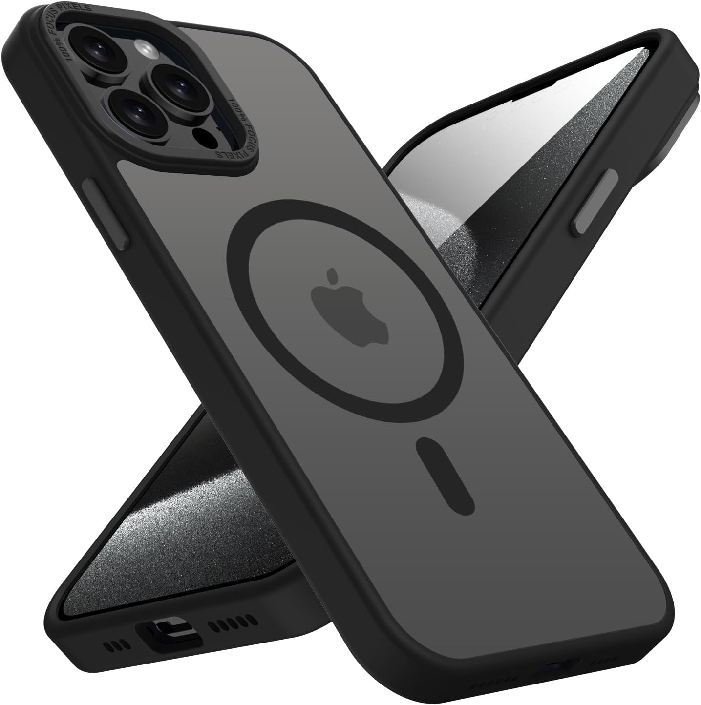 Detalle de KPPIT Magnetic Case for iPhone 13 Pro Max – MagSafe Compatible, Shockproof and Frosted Back