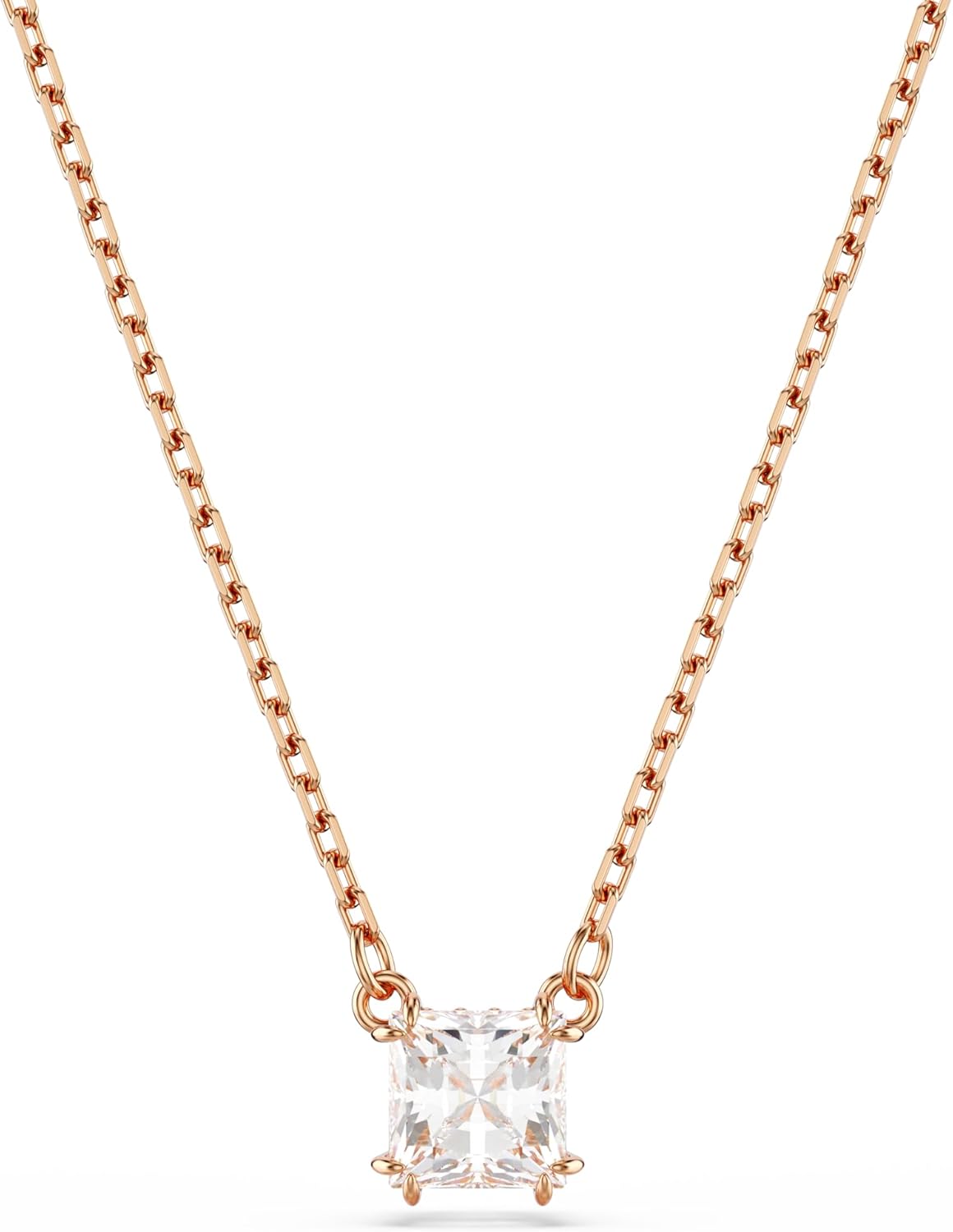 Thumbnail 6 de Swarovski Stilla Collection Pendant (clear square-cut stone on rhodium-finished setting)