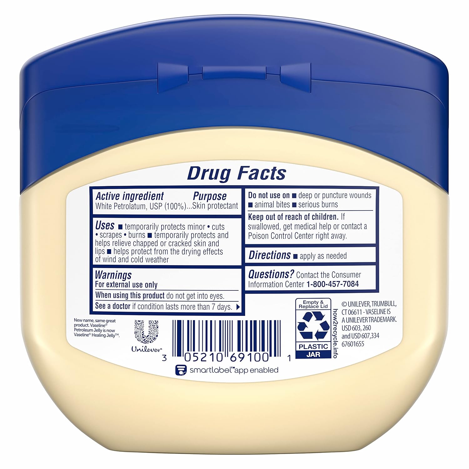 Thumbnail 1 de Vaseline Original Petroleum Jelly (3 Count, 13 oz) for Dry Skin Relief and Protection