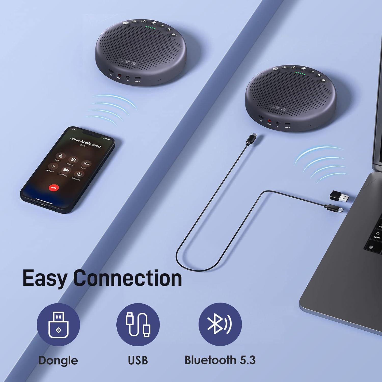 Thumbnail 5 de EMEET Luna Plus 14‑Person Conference Speaker 📞