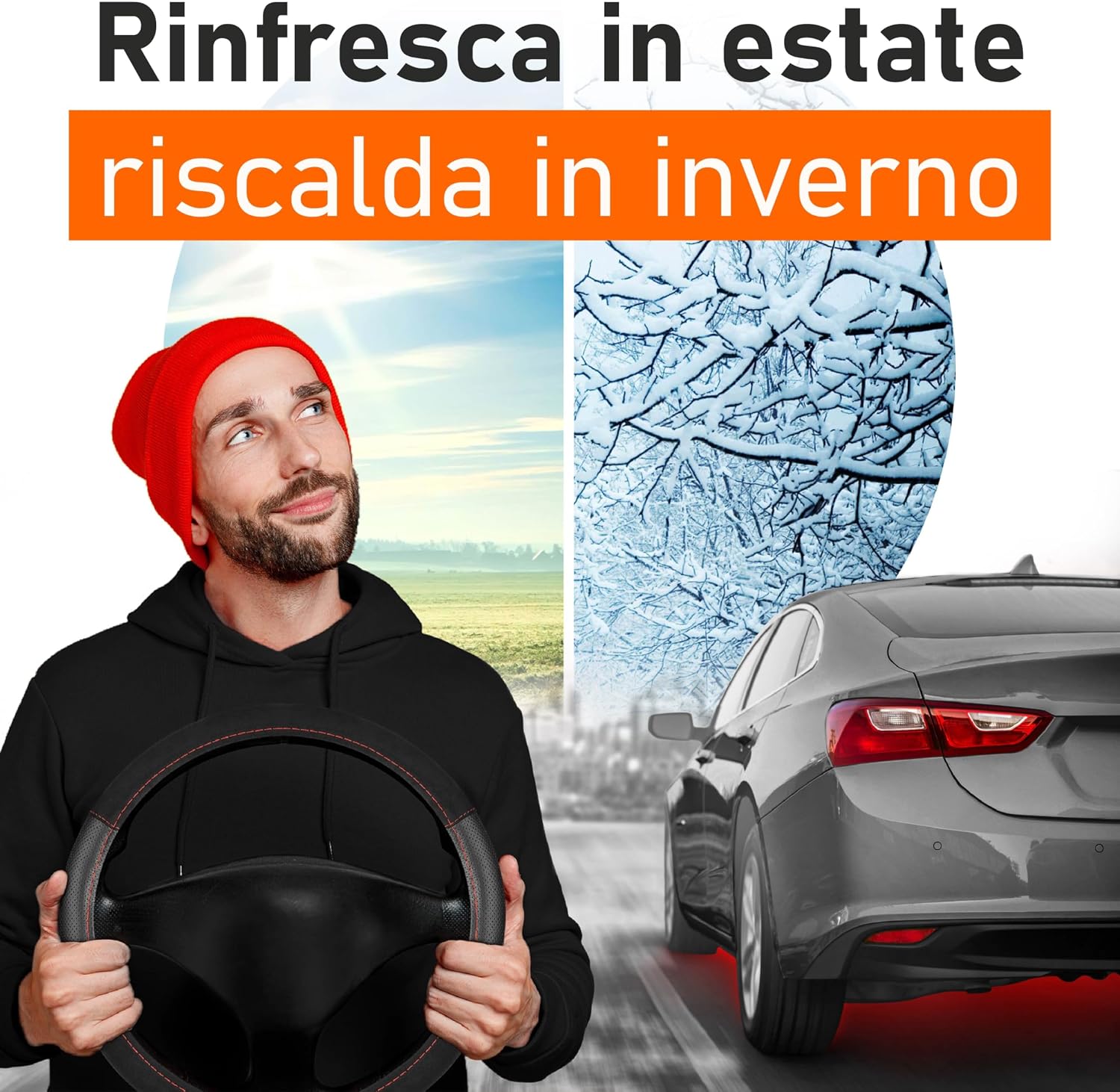 Detalle 2 de Upgrade4cars Coprivolante Universale 37-39 cm