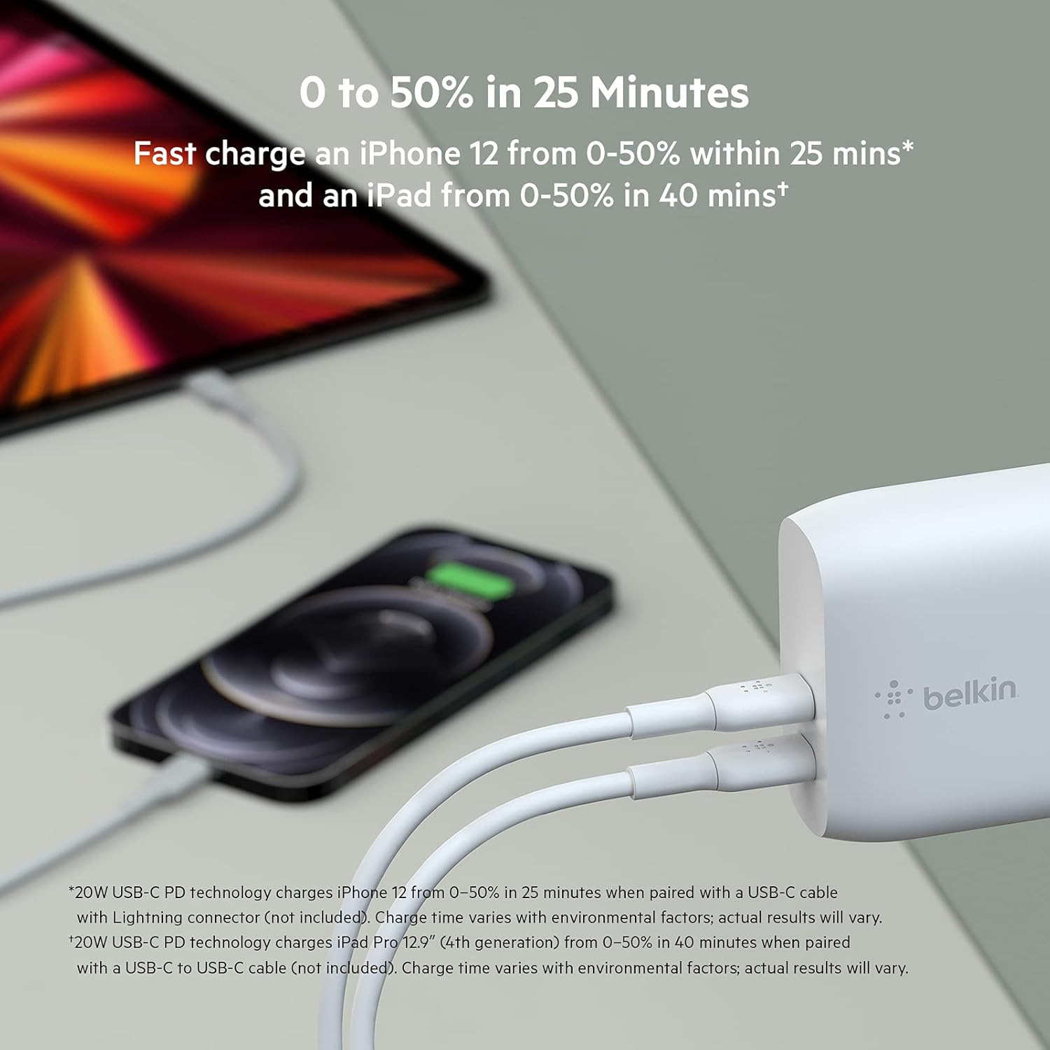 Thumbnail 2 de Belkin Caricabatteria da parete USB-C PD 40 W