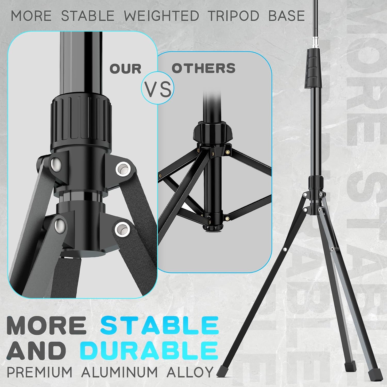 Detalle 2 de UBeesize 92" Cell Phone Tripod Stand