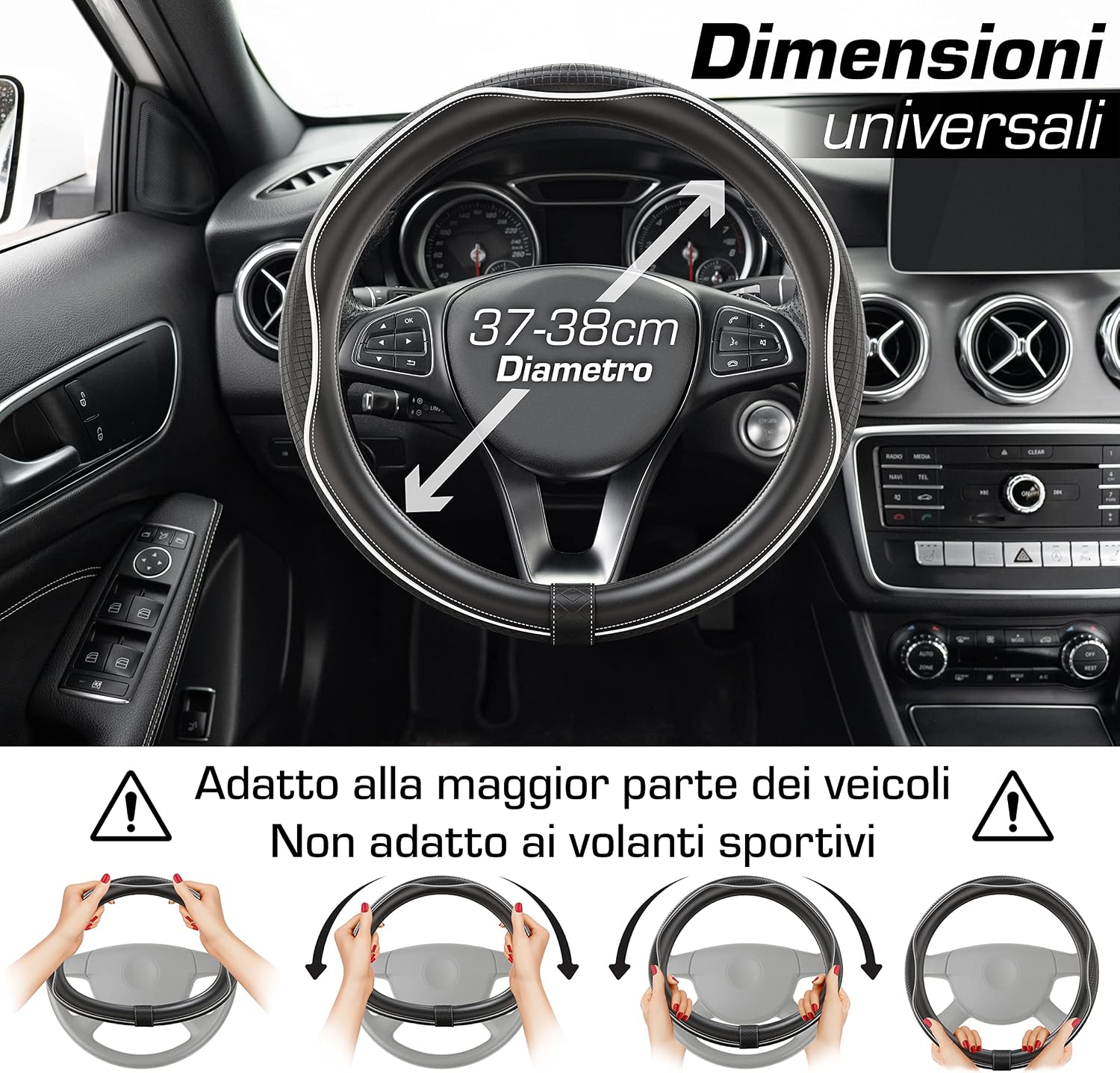Detalle 2 de Upgrade4cars coprivolante auto, 37-38 cm