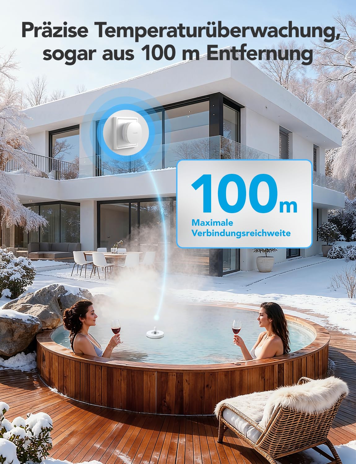 Detalle de GoveeLife WLAN Poolthermometer mit App