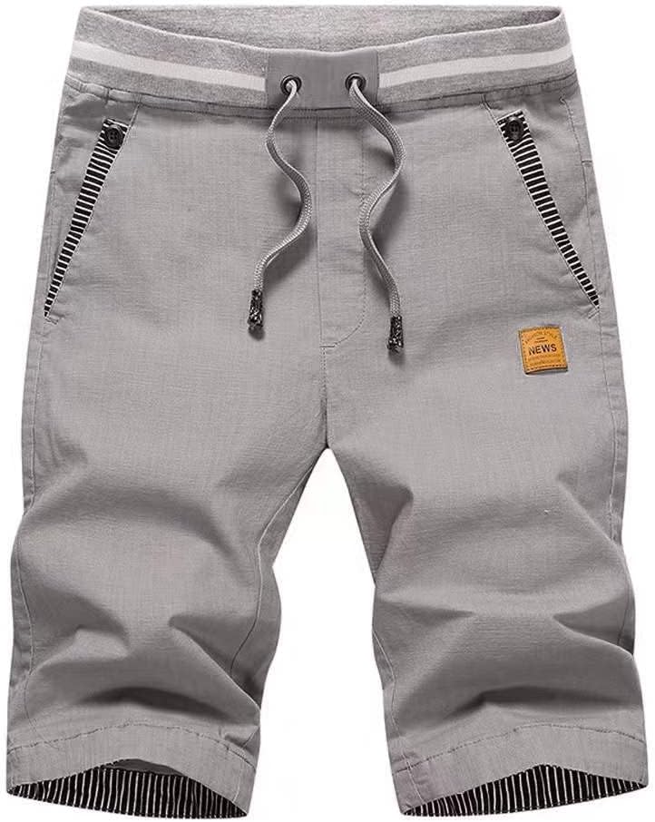 Detalle de HCSS Kurze Hosen Herren Bermuda Shorts – atmungsaktive Baumwolle mit Gummizug und Tasche