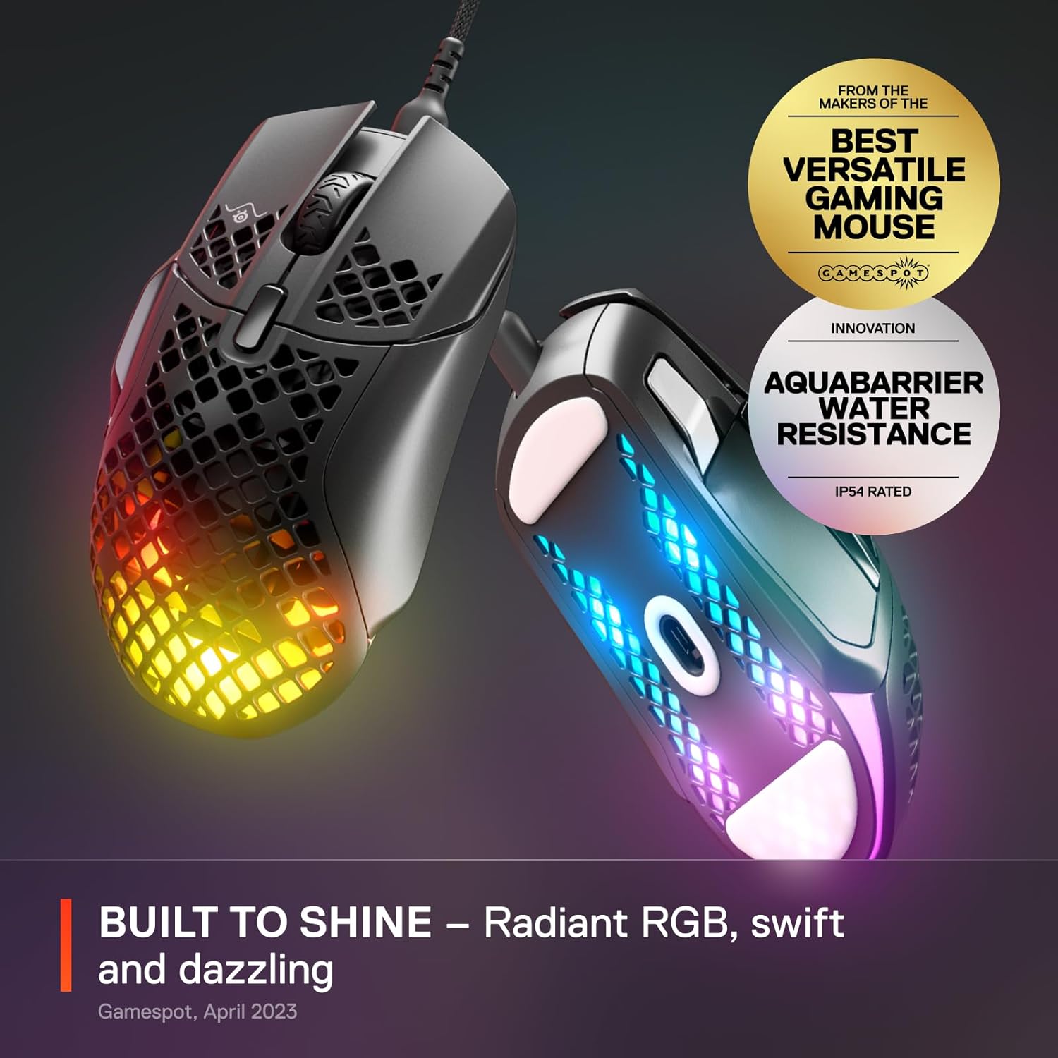 Thumbnail 1 de SteelSeries Aerox 5 Holey RGB Gaming Mouse