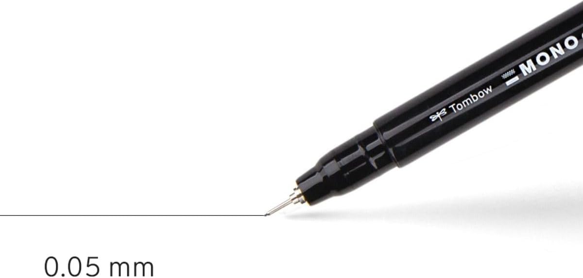 Thumbnail 1 de Tombow MONO WS-EFL-H-005 ritpenna, 0,20 mm, vatten- och ljusbeständigt bläck