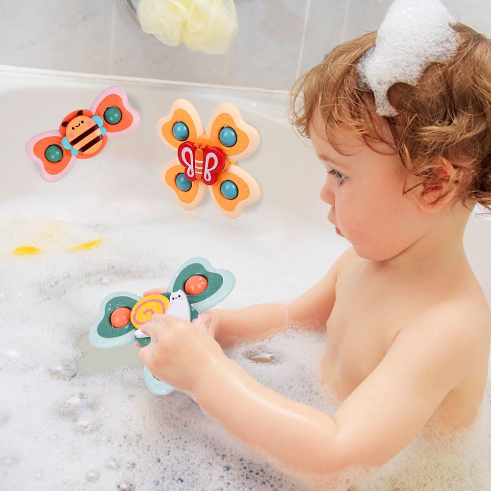 Thumbnail 4 de Ainiv 3PCS Suction Cup Spinner Toy – Baby Sensory Spinners for 1+ Year, High Chair & Travel