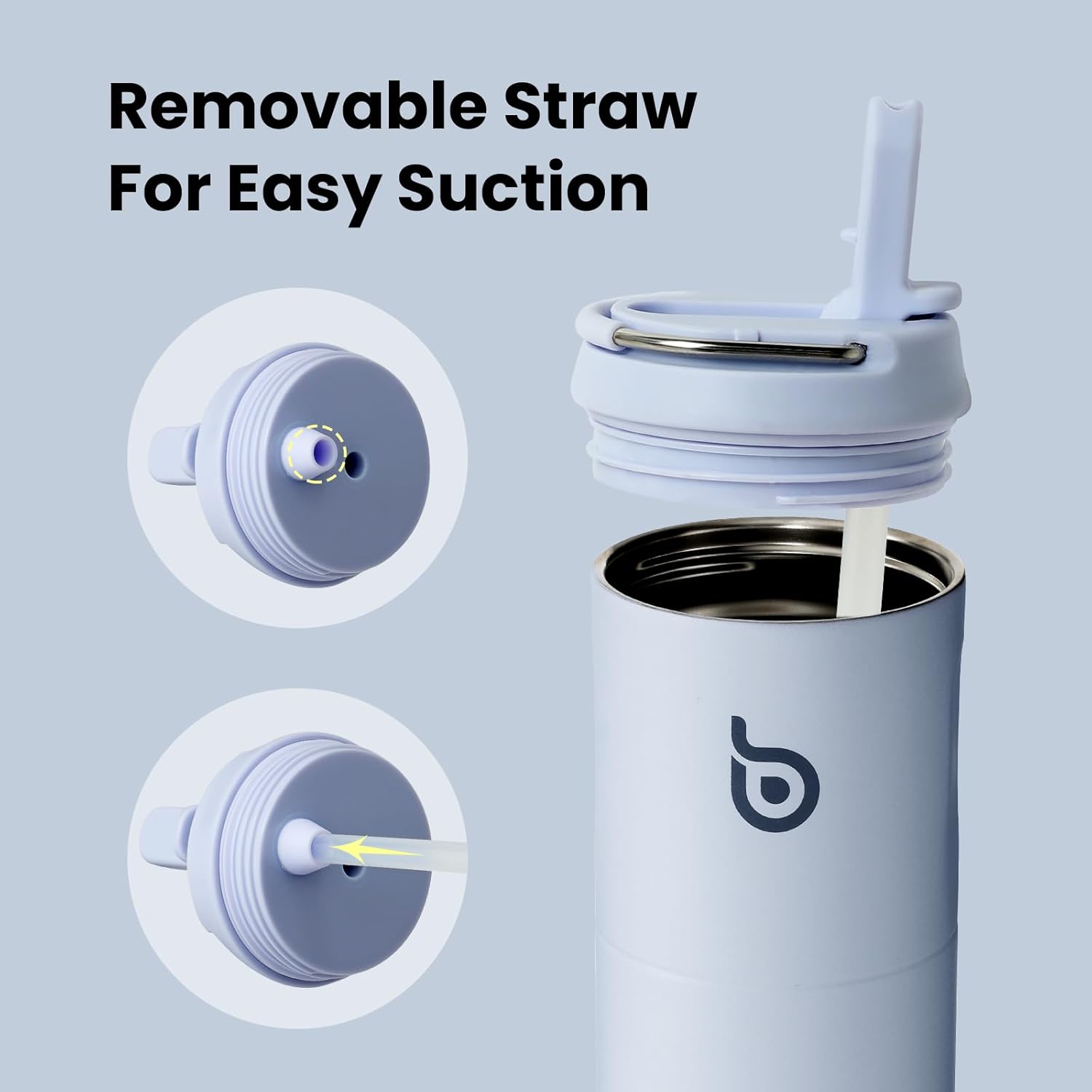 Thumbnail 4 de Bottle Bottle Stainless Steel 700ml water bottle with straw 🚰