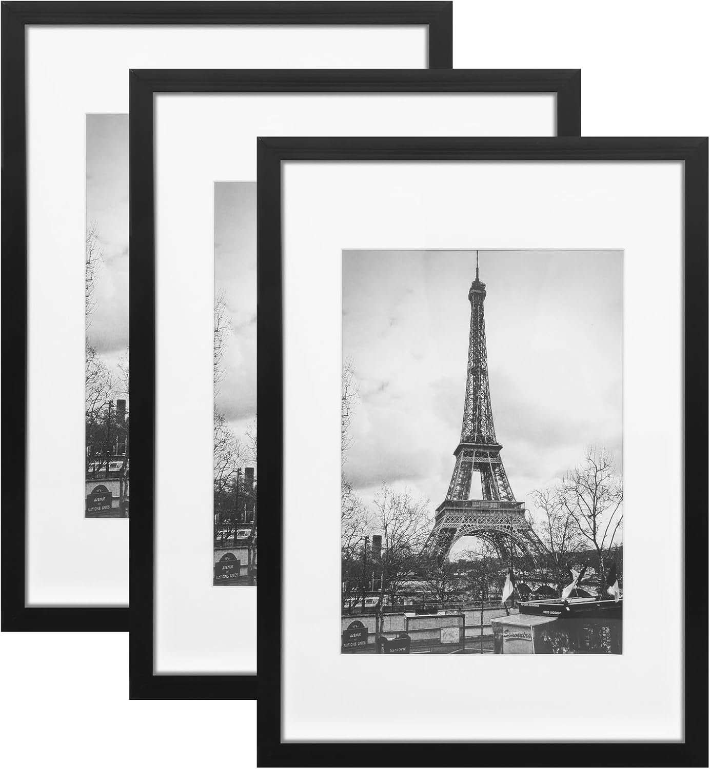 Detalle de Cozary Cadre Photo 21x29.7 noir Lot de 3