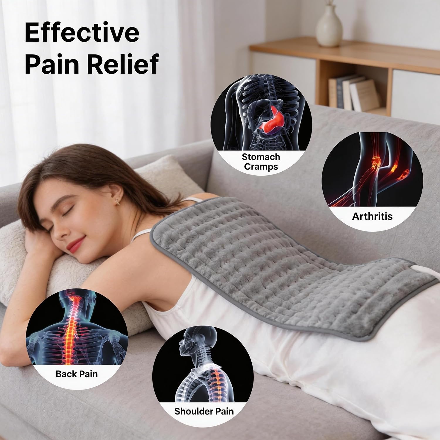 Thumbnail 1 de Heating Pad with 6 Heat Levels ⚡