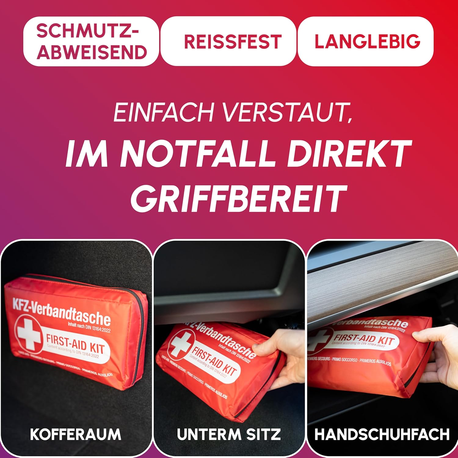Thumbnail 6 de KFZ Verbandstasche Neue Norm 2026 🩺