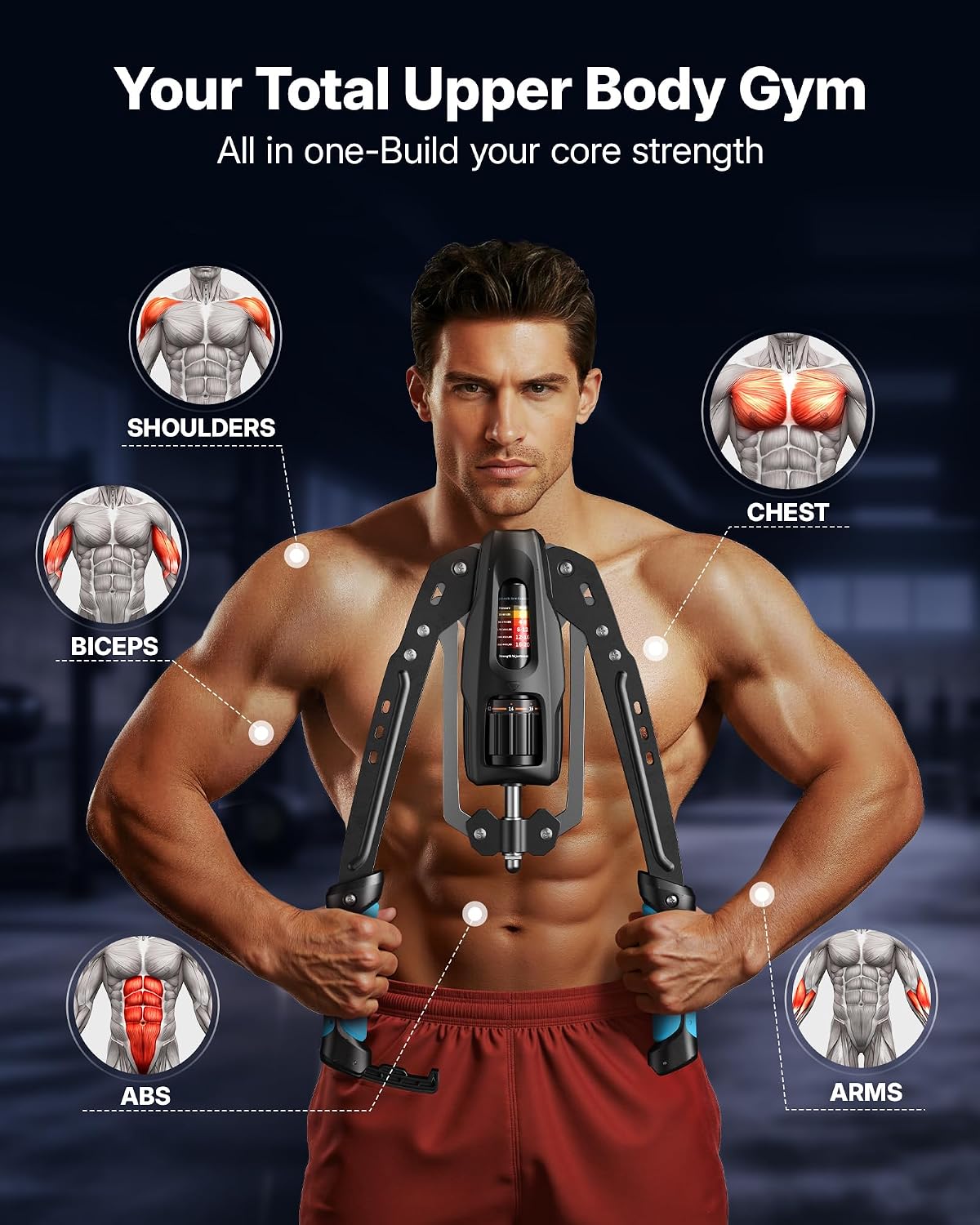 Thumbnail 6 de Merach Hydraulic Arm Trainer 22-440 lb
