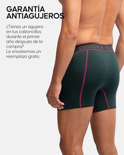 Thumbnail 3 de DANISH ENDURANCE Boxer Deportivos Hombre 3 Pack MC 2XL – Pack con colores negro, negro/rojo y verde/morado