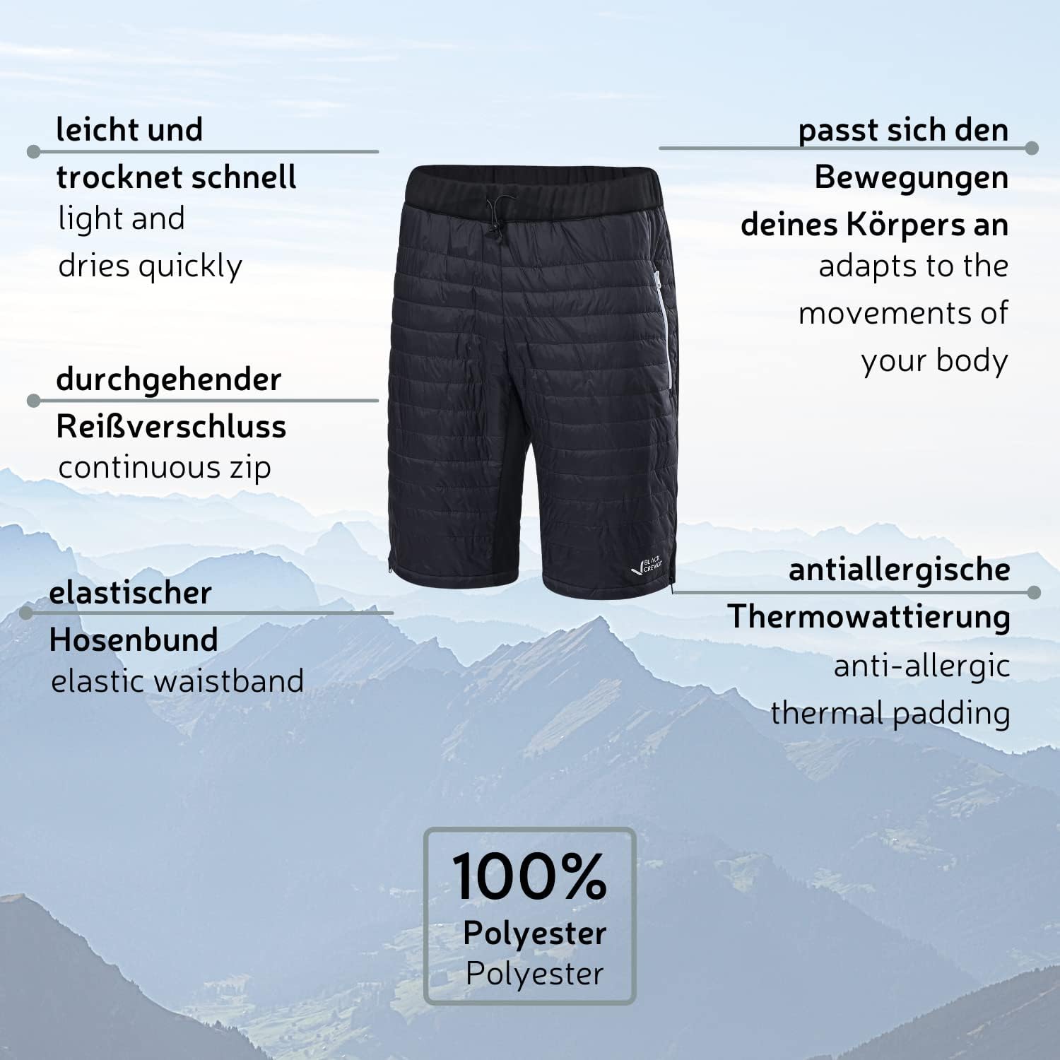 Thumbnail 3 de Black Crevice Pantaloni termici da uomo