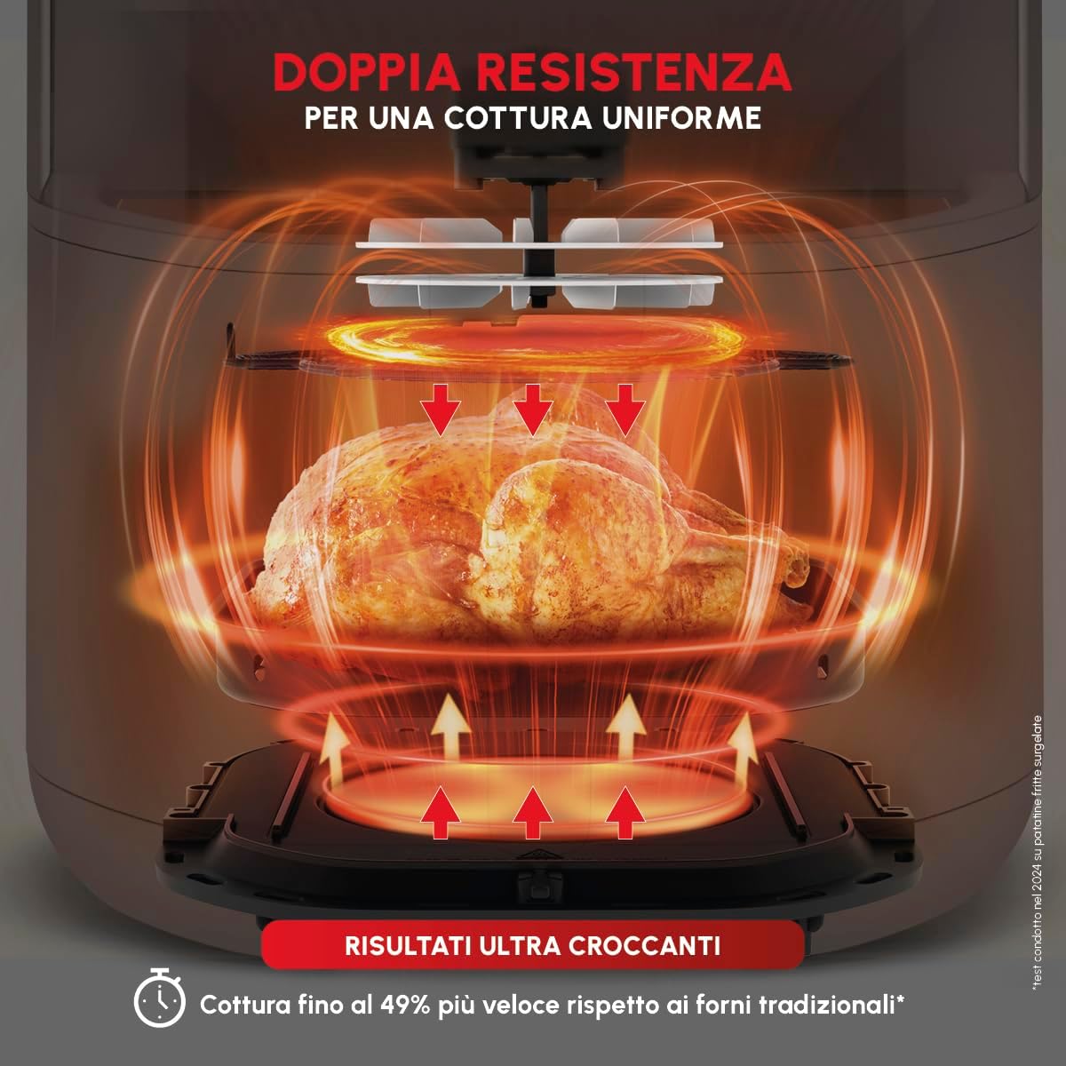 Detalle 2 de Moulinex Easy Fry Infrared EZ831G friggitrice ad aria 7L 🍟