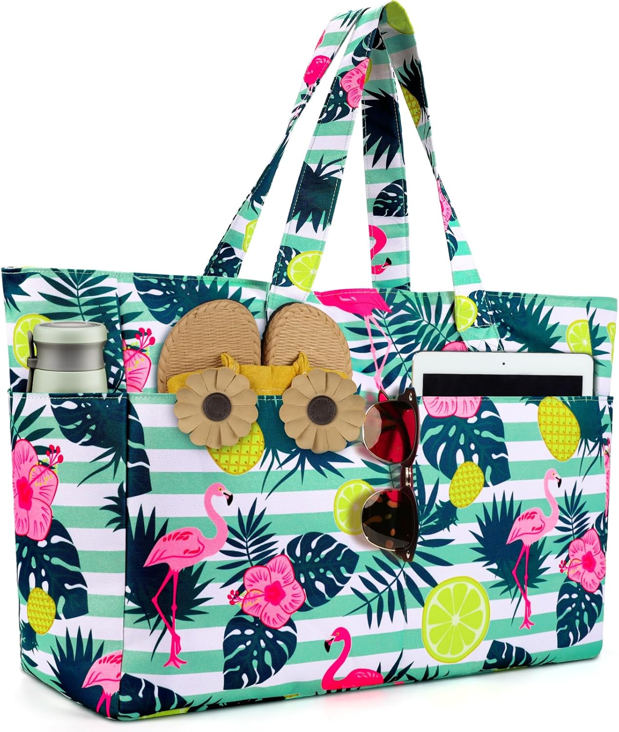 Detalle de ISEYOU Extra Large Beach Bag: Waterproof, Foldable and Ultra-Spacious