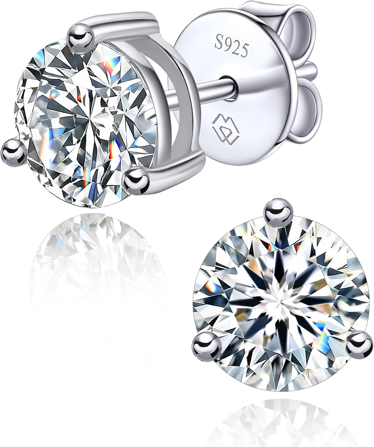Detalle de MomentWish Moissanite Ohrstecker 1 Karat