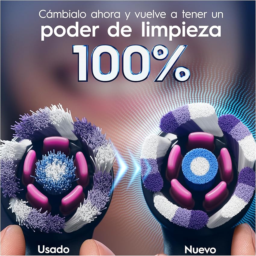 Thumbnail 3 de Oral-B iO Radiant White: 6 Cabezales Recambio Negros 🦷