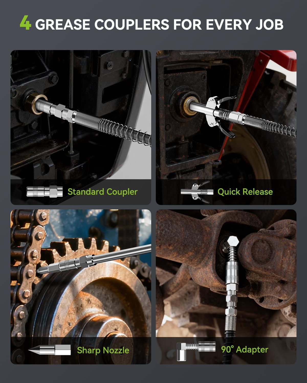 Thumbnail 5 de J-KU Electric Grease Gun 4.0Ah