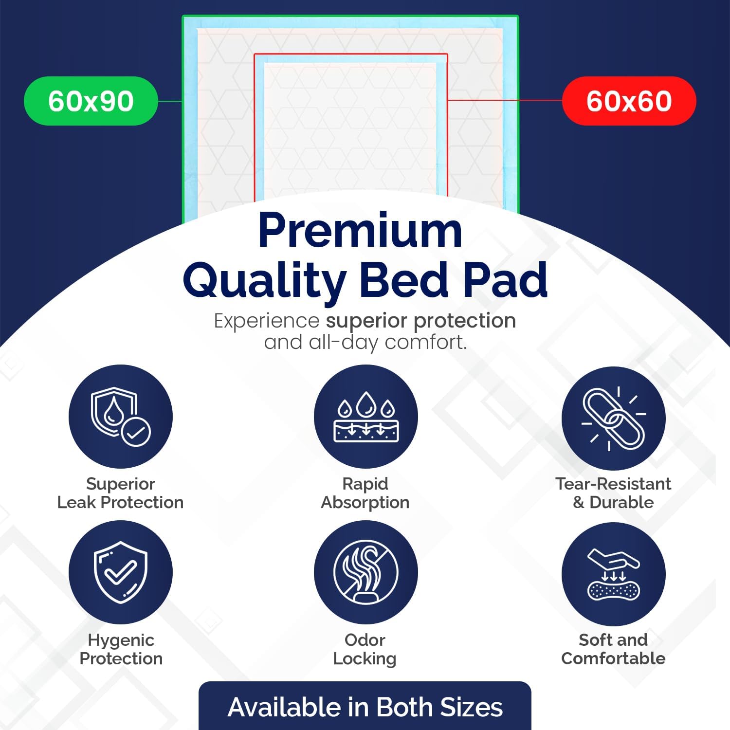 Thumbnail 1 de Care with Comfortz Waterproof Incontinence Bed Pads