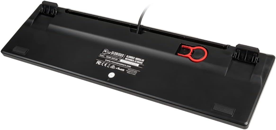 Detalle de GLORIOUS GMMK Full Size Barebone – Mechanische Hot-Swap-Tastatur, ISO-Layout, Aluminiumoberplatte
