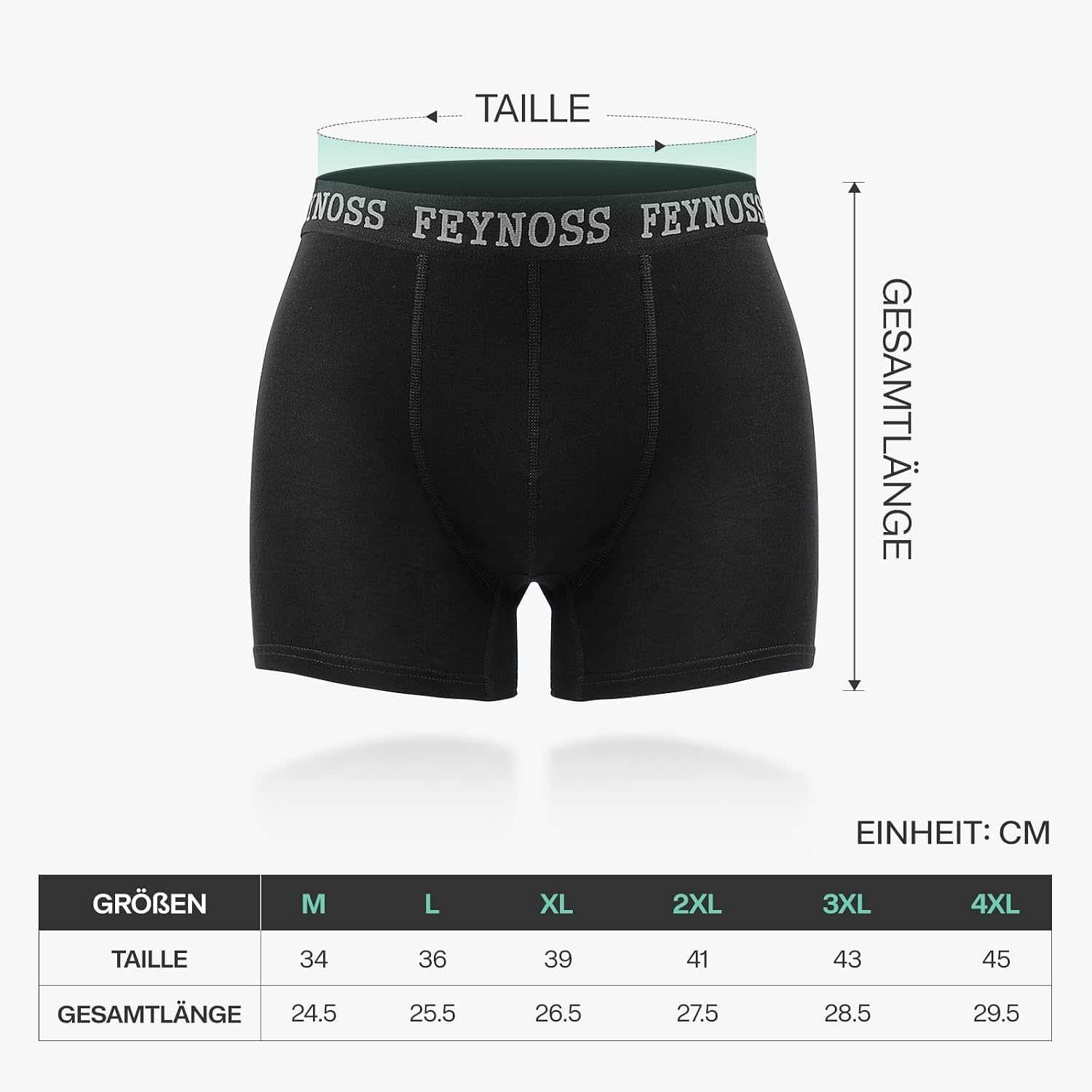 Thumbnail 6 de feynoss Boxershorts Herren 10er Pack – atmungsaktive Baumwolle, etikettenlos, elastischer Bund